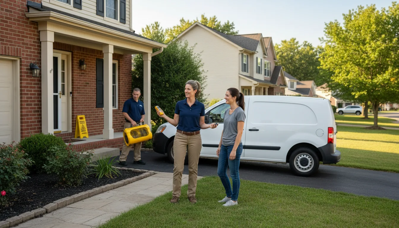 Residential water damage restoration in Upper Arlington, OH
